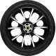Coastal Moto Largo Rear Wheel - Black Cut (18") | Dunlop Tire (180/55B18) - 0336-0021  PKG-LAR185BC-ABST